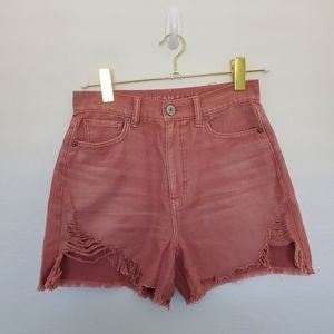 NWOT American Eagle | Highest Rise Mom Distressed Short